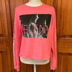 Official Selena Merchandise XL Cropped Longsleeve Tee Graphic